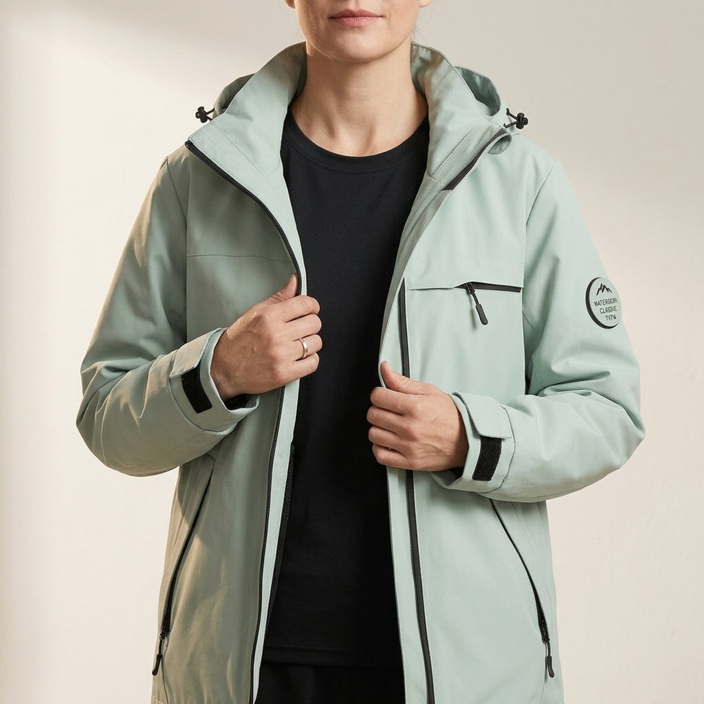 Ironpass Women's 3-in-1 All-Weather Waterproof Hiking Jacket