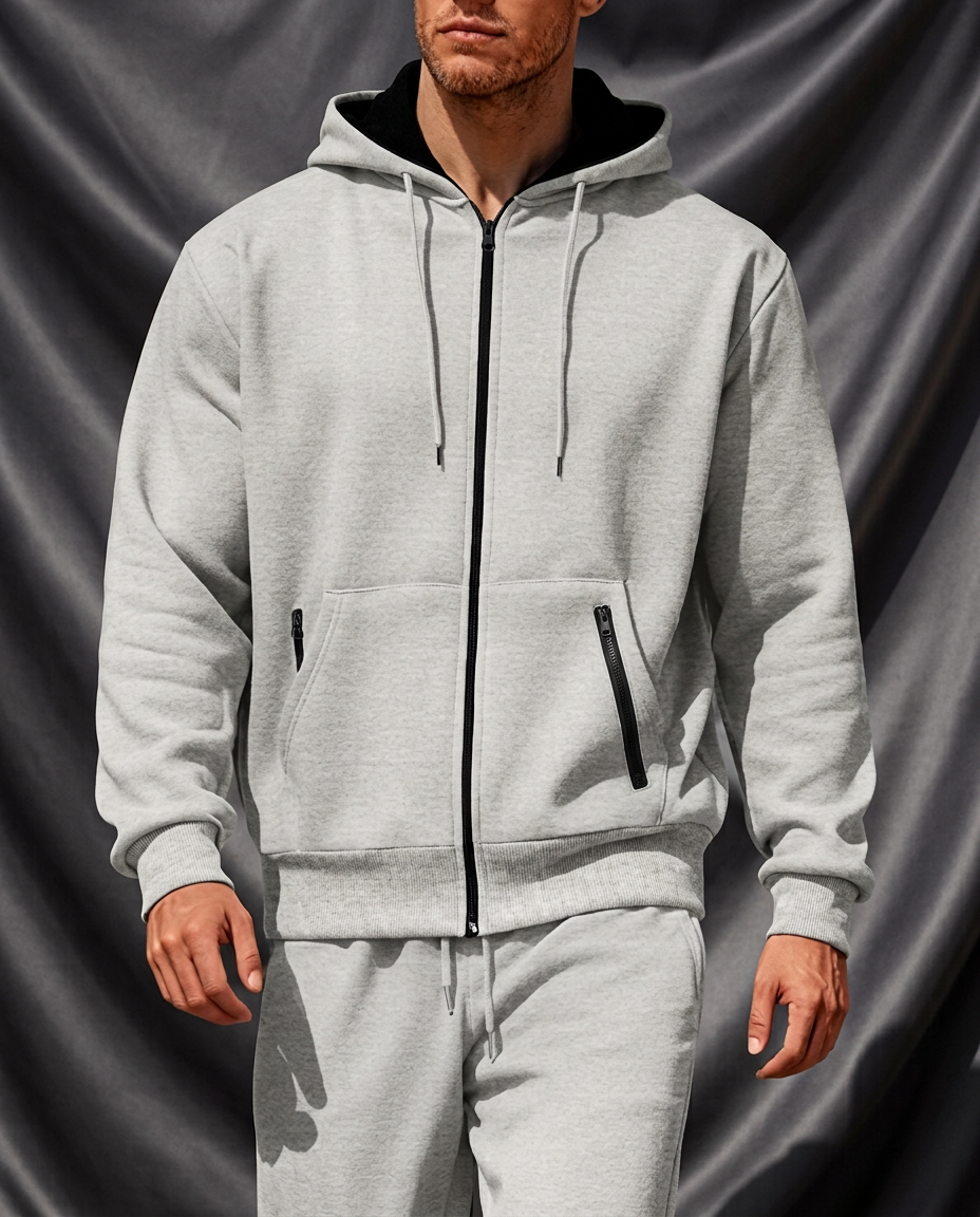 Axel Active Performance Fleece Zip-Up Hoodie & Jogger Set