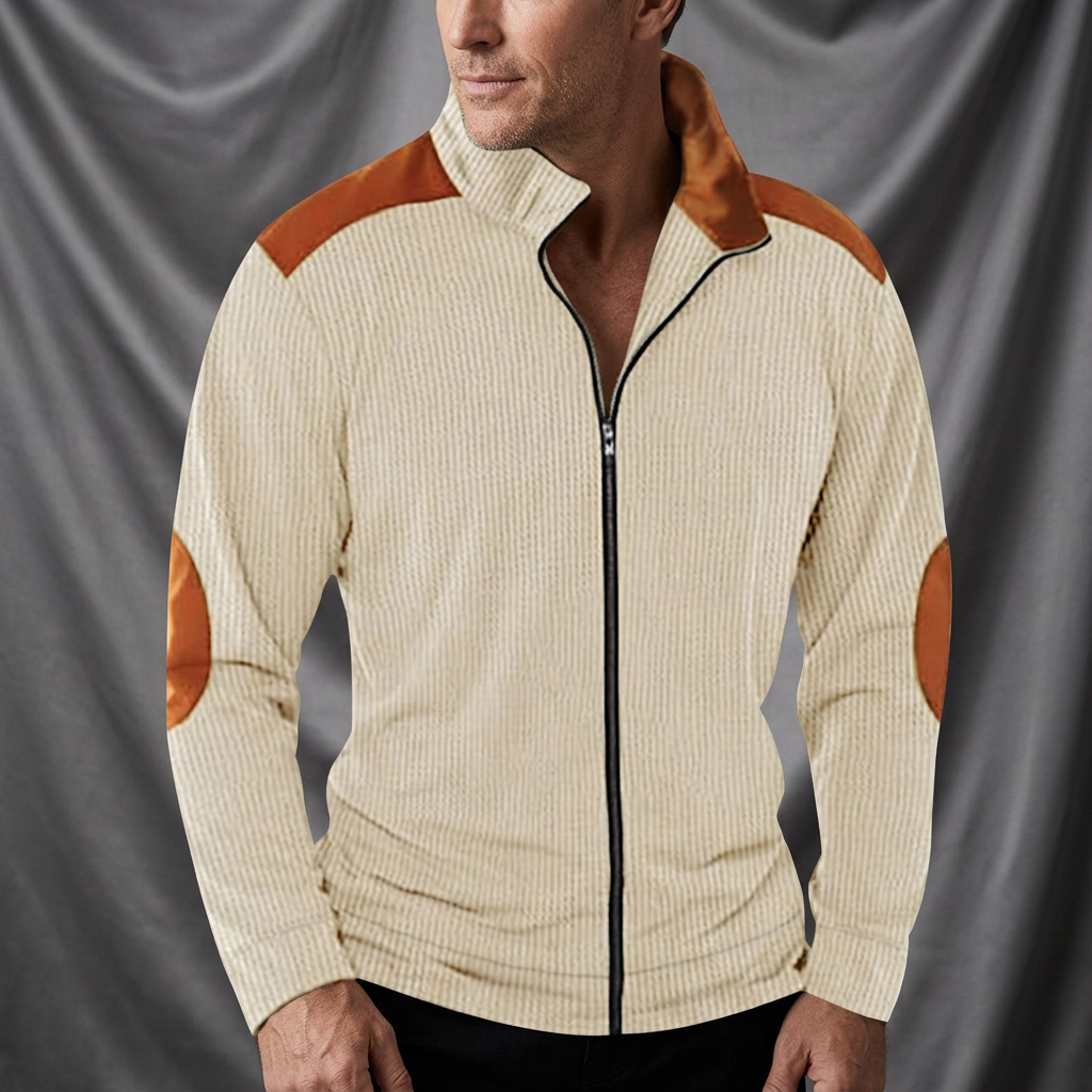 Blake Holloway Ribbed Knit Zip-Up Jacket