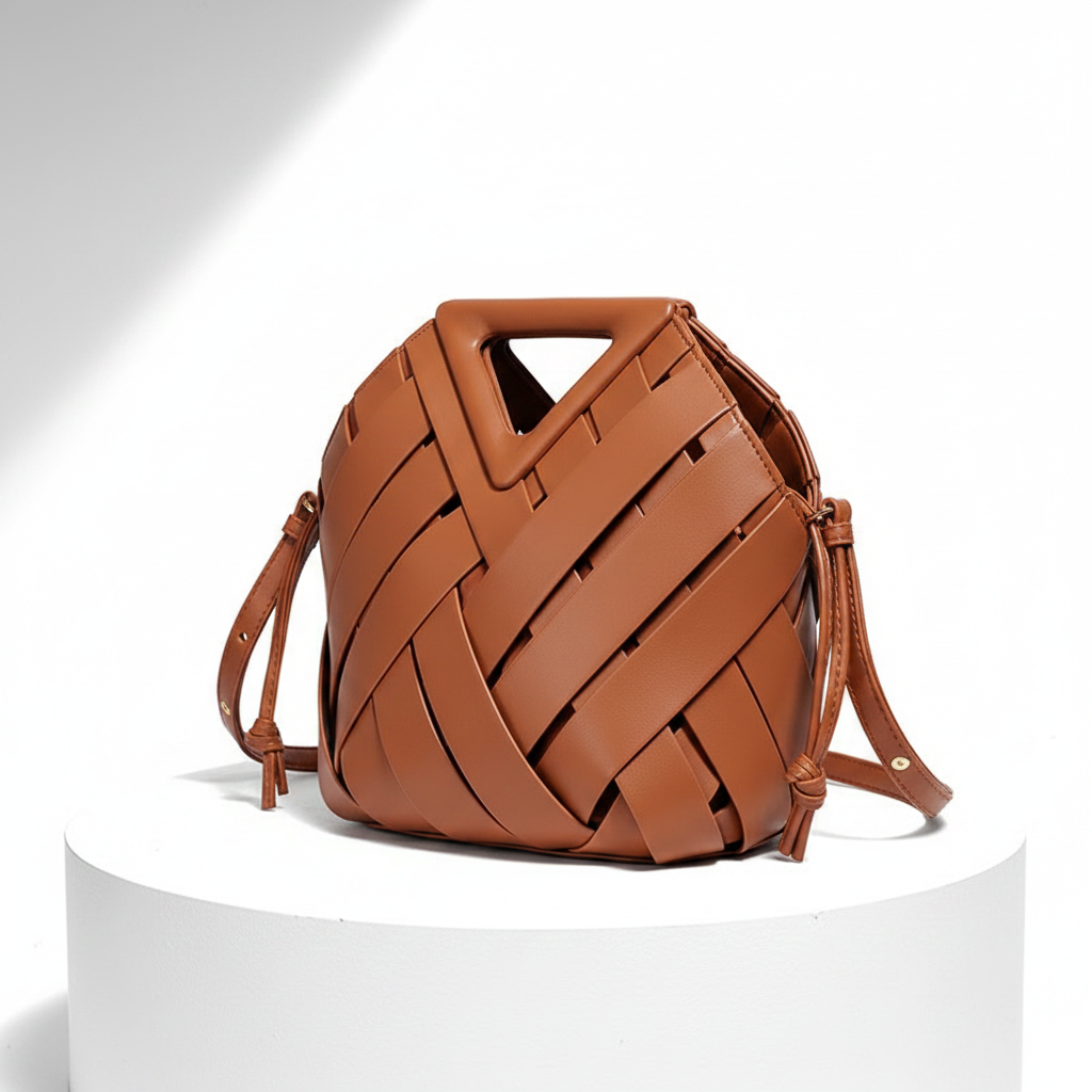 Élise Woven Vegan Leather Handbag