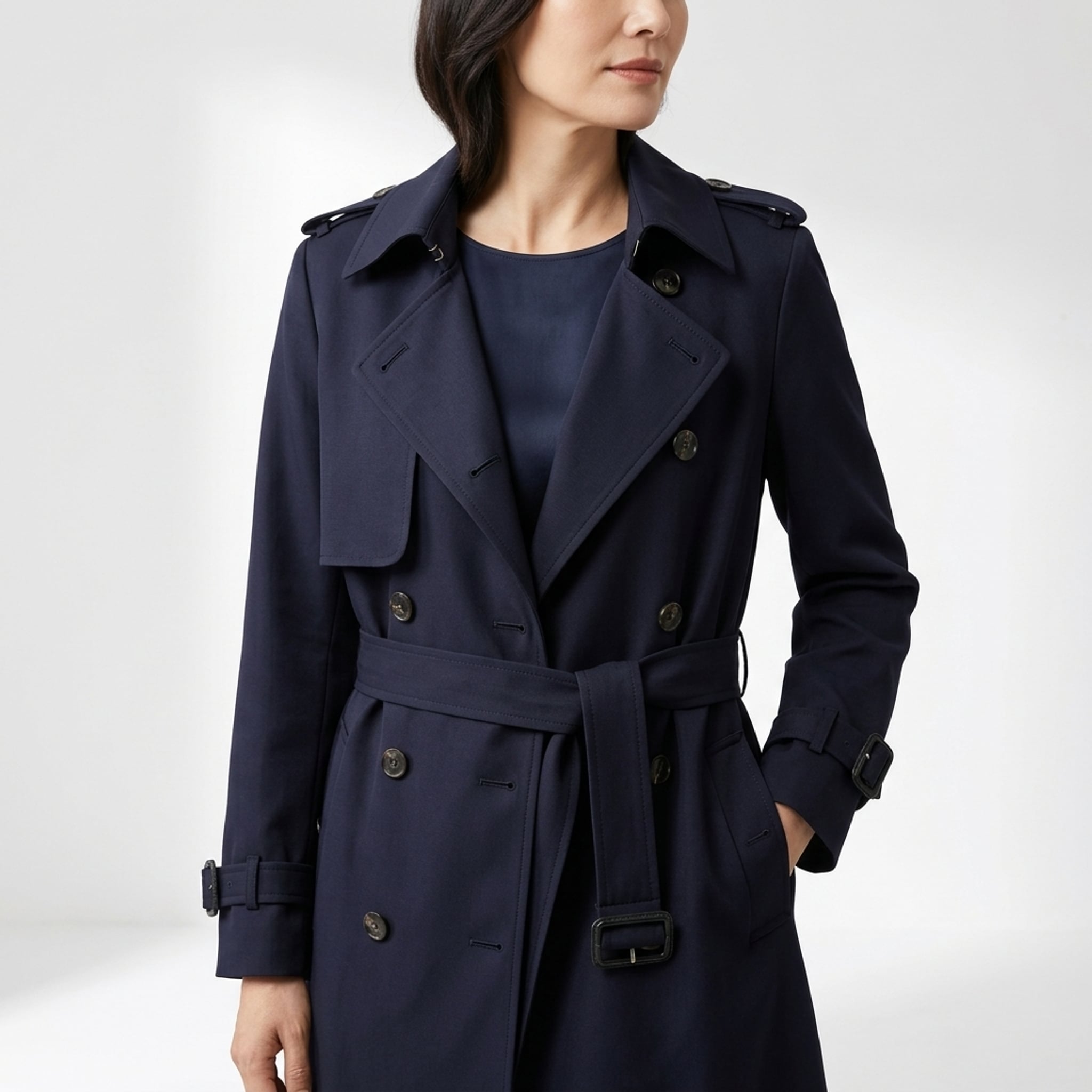 Léa Classic Mid-Length Trenchcoat for Women
