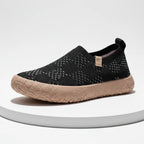 Élise Checkered Knitted All-Day Walking Shoes