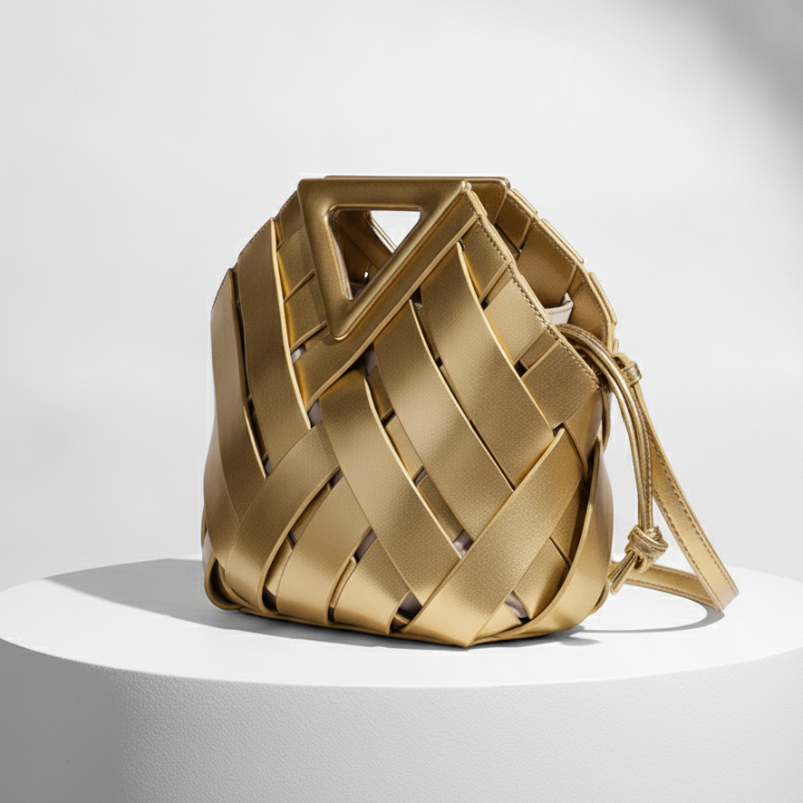 Élise Woven Vegan Leather Handbag