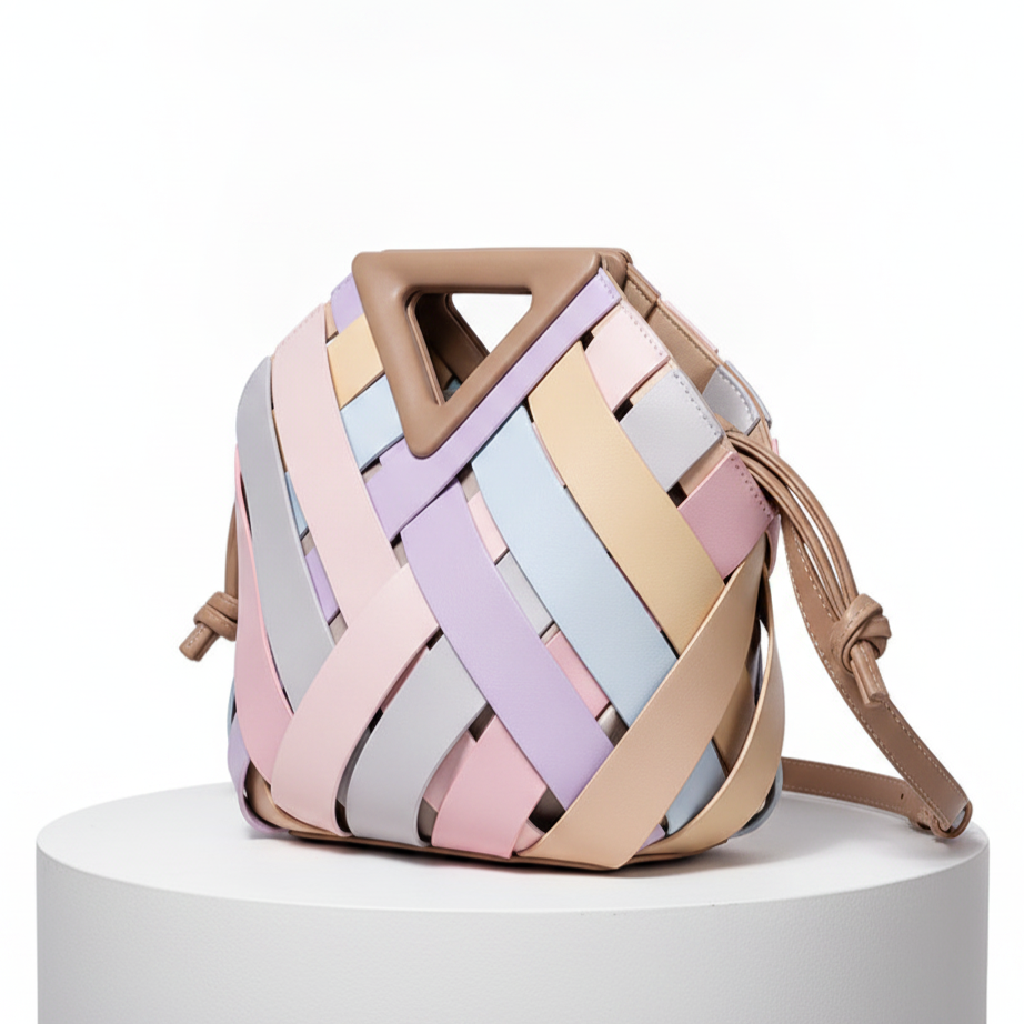 Élise Woven Vegan Leather Handbag