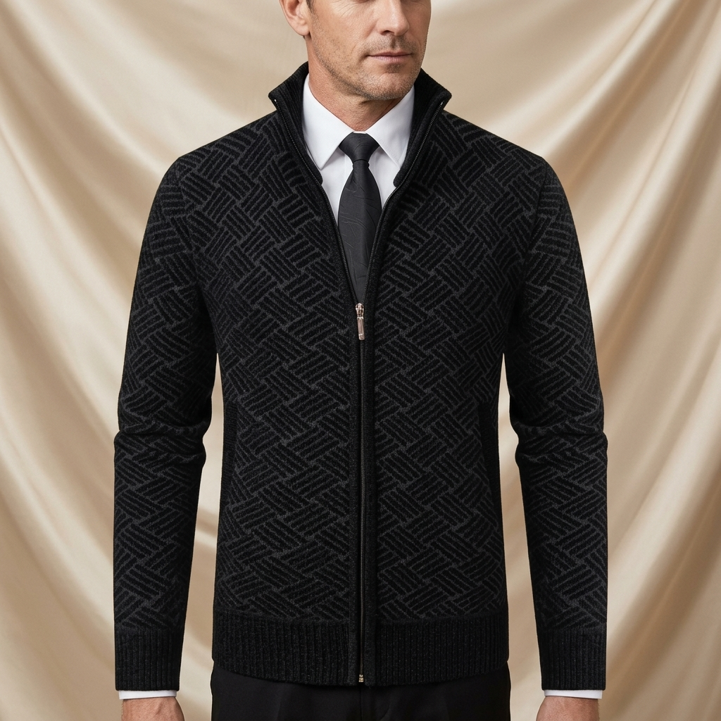 Blake Holloway Thermal Knit Cardigan Jacket