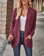 Léa Ribbed Knit Effortless Longline Cardigan