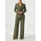 Léa One-Button Business Casual Women's Jacket & Pant Set