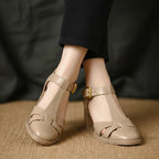 Élise T-Strap Vegan Leather Platform Heel