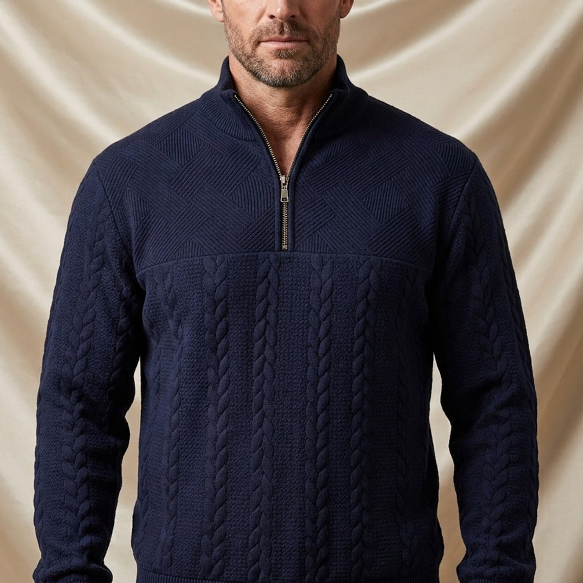 Blake Holloway Jacquard Knit Quarter-Zip