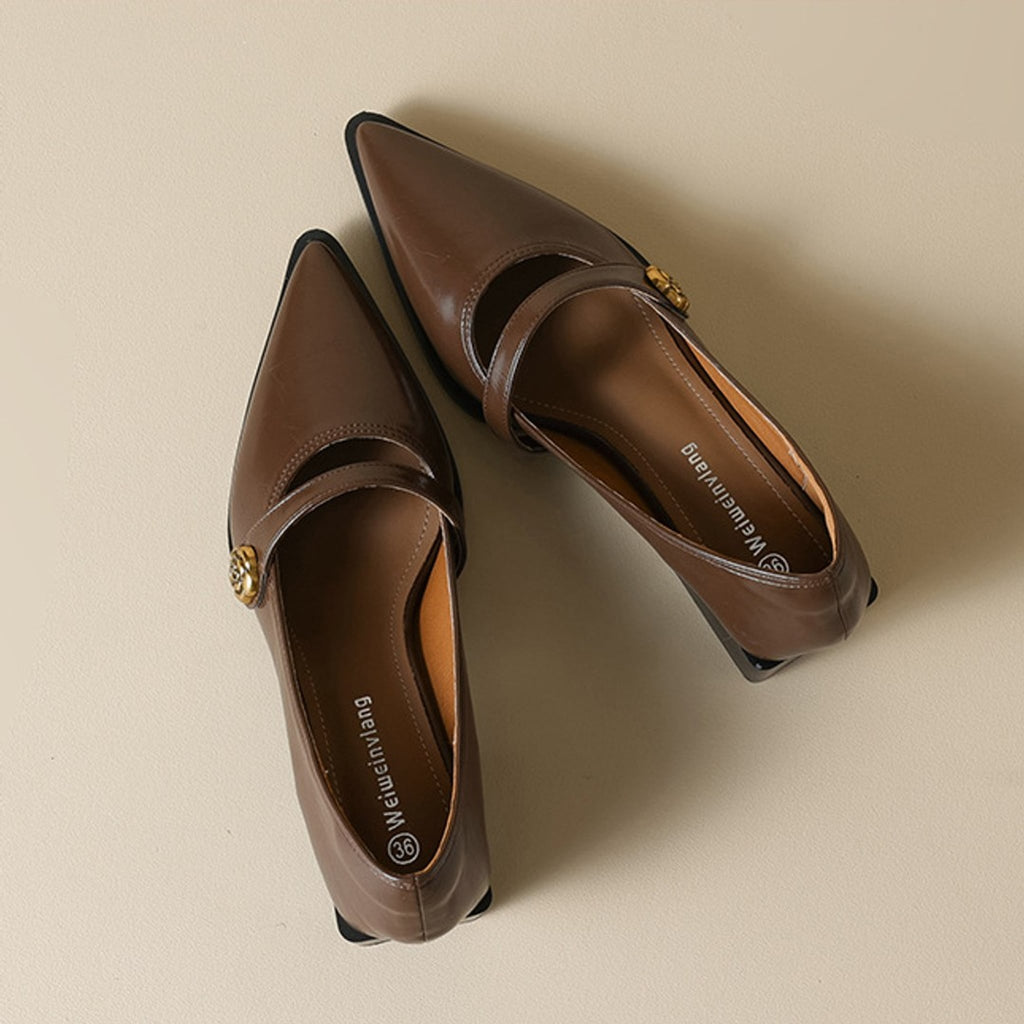 Élise French Retro Camellia Pump Heel