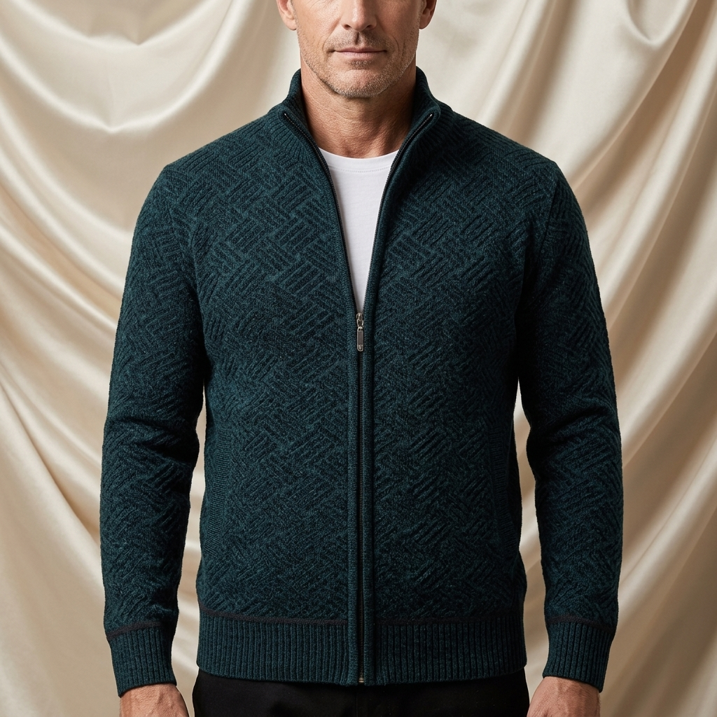 Blake Holloway Thermal Knit Cardigan Jacket
