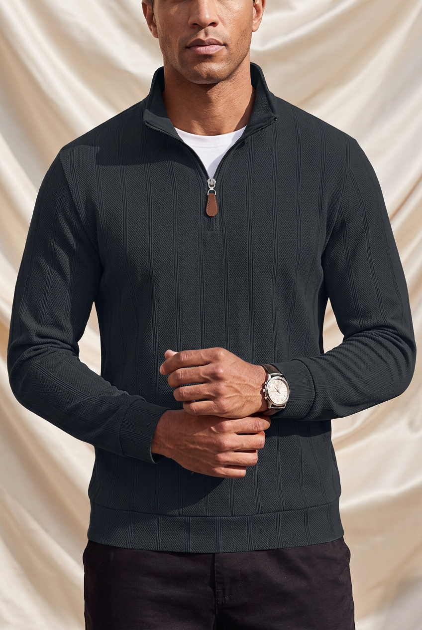 Blake Holloway Clifford Ribbed Half-Zip Pullover