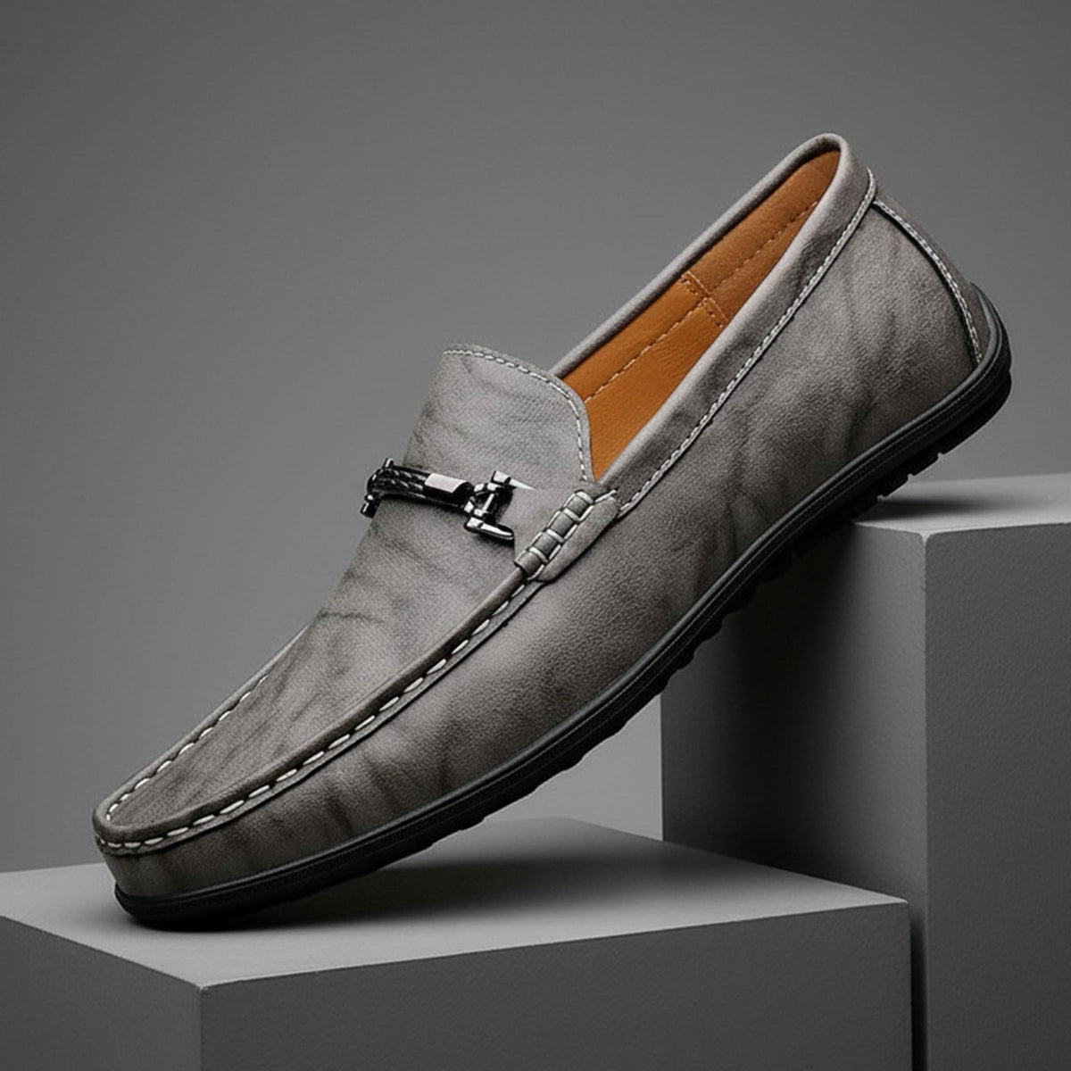 Rutherford Iron Buckle Slip-On Loafers