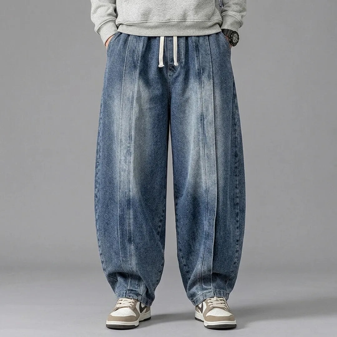 Donovan Vintage Washed Denim Baggy Jeans