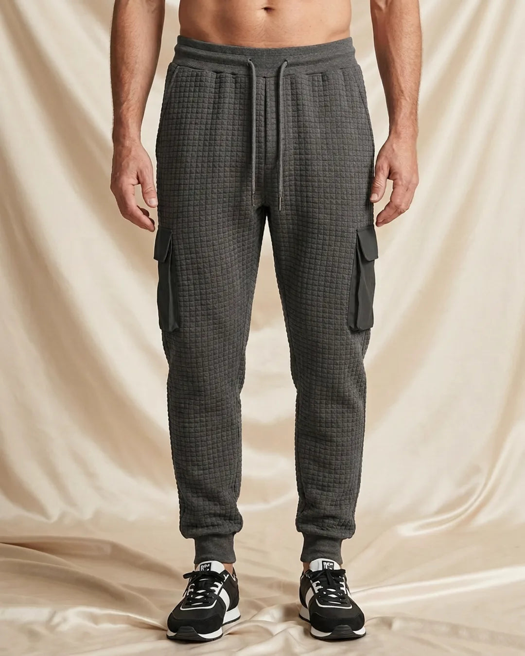 Clifford Waffle Knit Gym Cargo Joggers