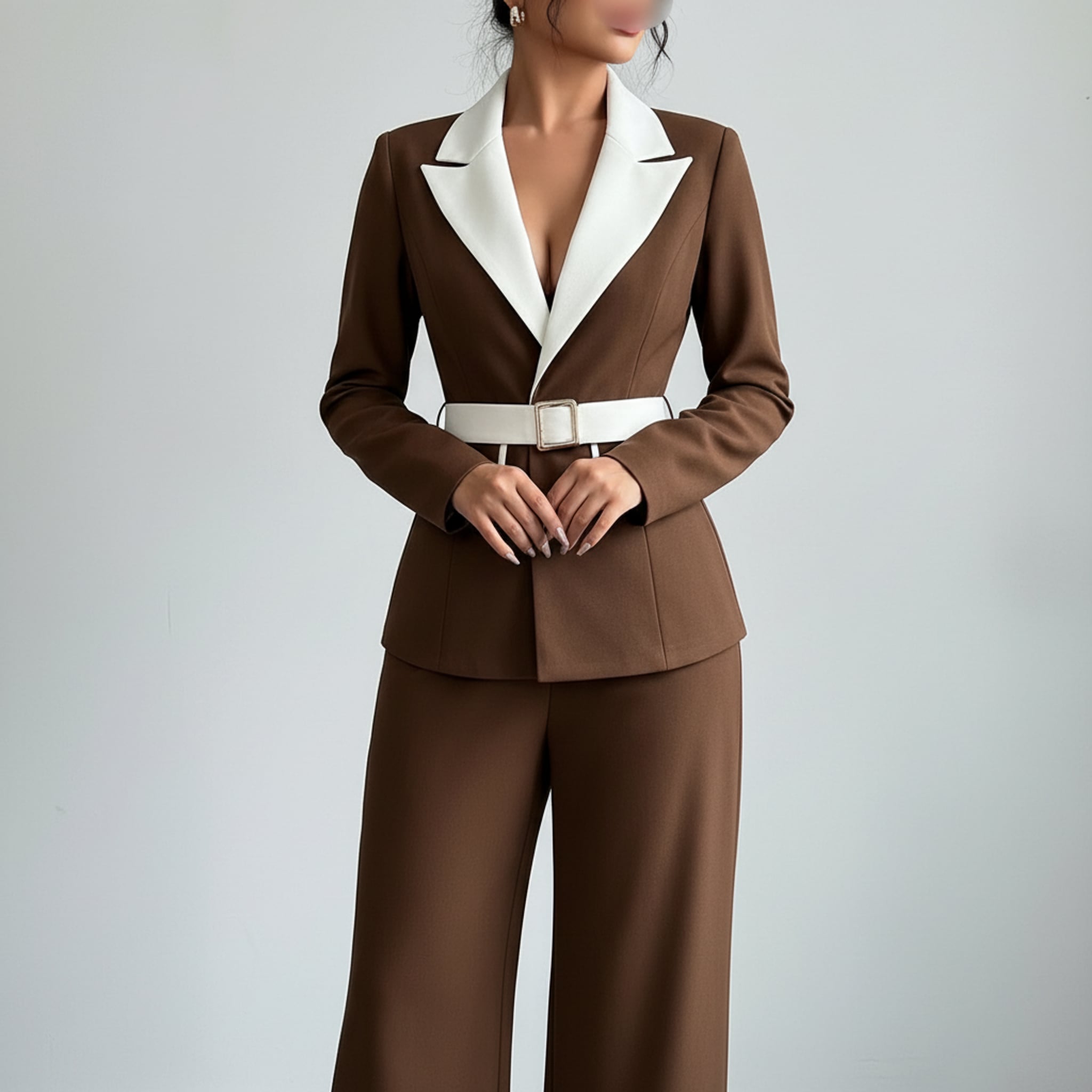 Léa Elegant Two-Piece Straight-Leg Suit