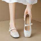 Élise Jacquard Floral Mary Jane Ballet Flat