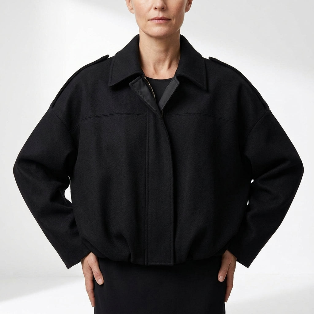 Léa Lightweight Bat Sleeve Bomber Jacket