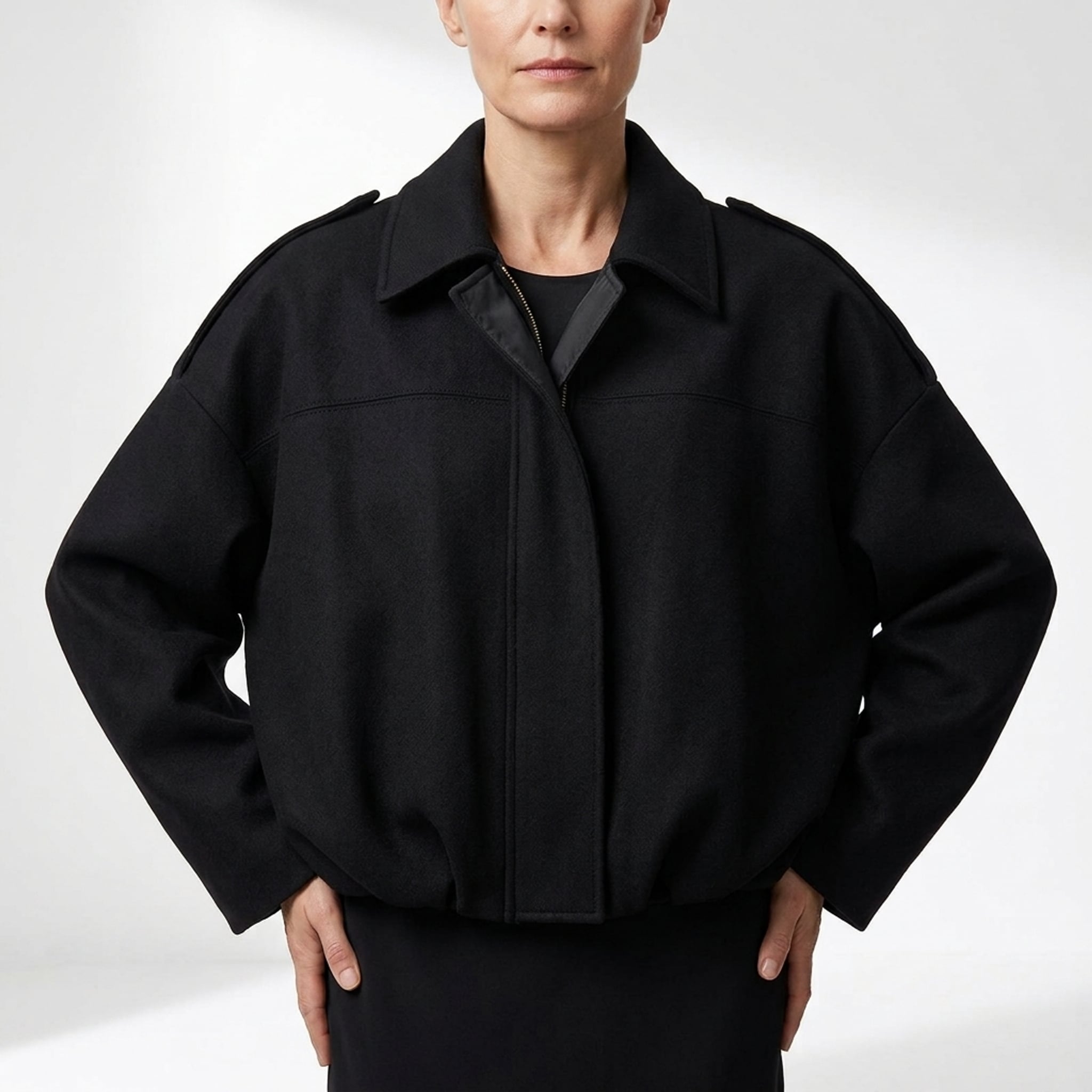 Léa Lightweight Bat Sleeve Bomber Jacket