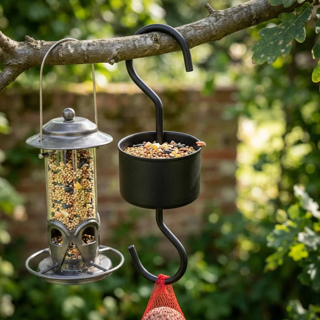 EdenCraft Artisan Twisted Glass Hummingbird Feeder