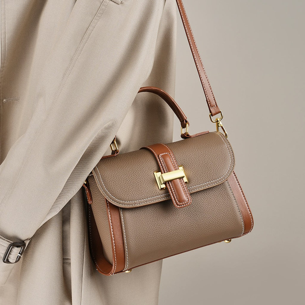 Élise Top-Layer Leather Crossbody Purse