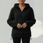 Léa Velvety Ultra Plush Quilted Hoodie