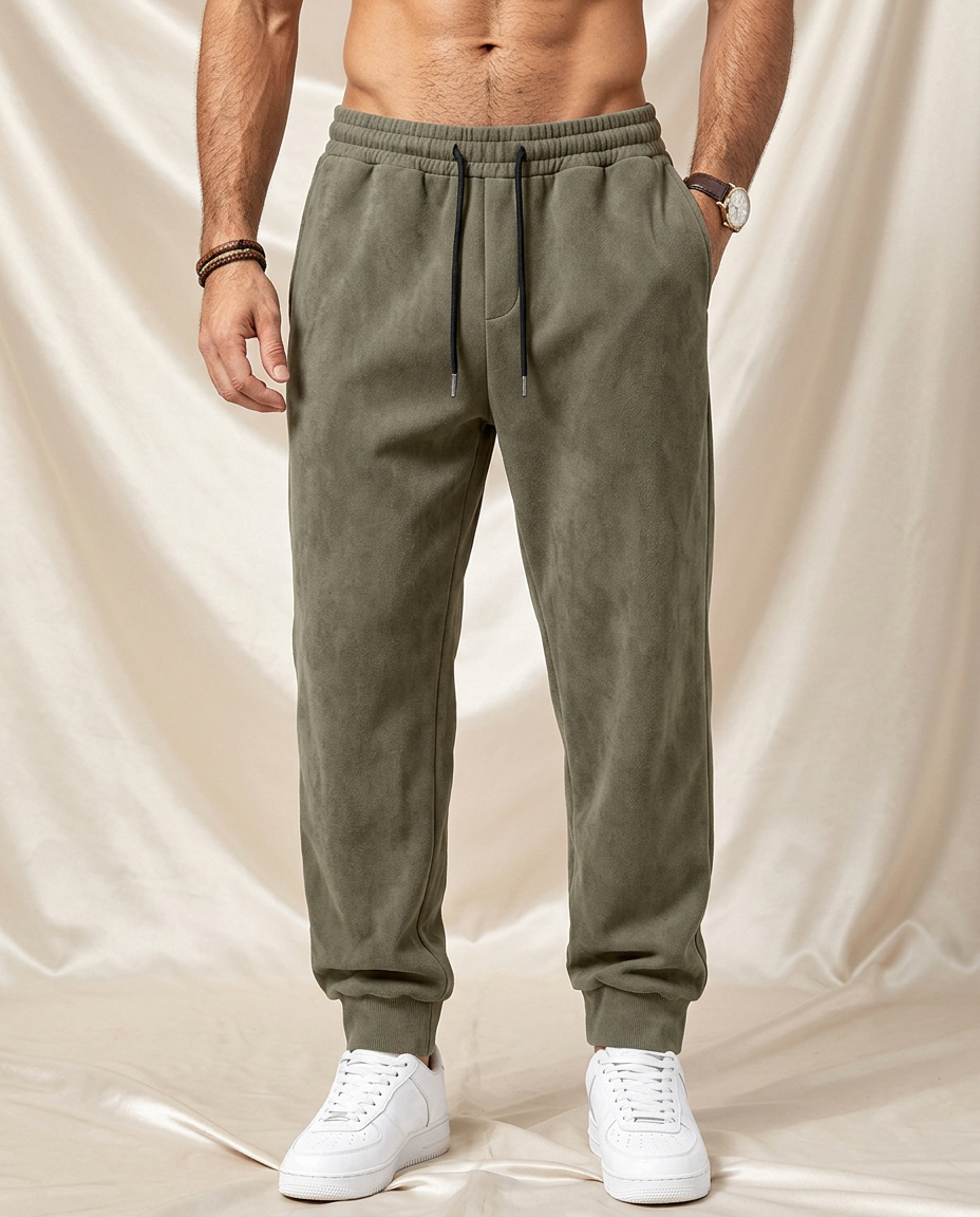Stryde Suede-Look Performance Gym Joggers
