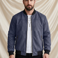 Clifford Minimal Suede Bomber Jacket
