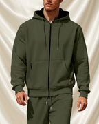 Axel Active Performance Fleece Zip-Up Hoodie & Jogger Set