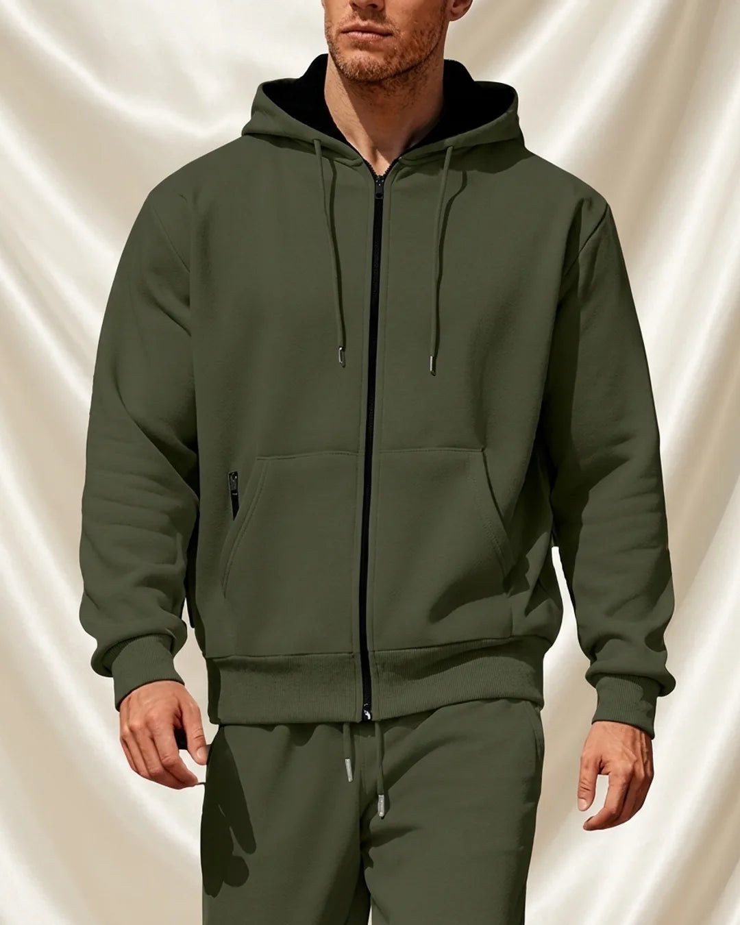 Axel Active Performance Fleece Zip-Up Hoodie & Jogger Set