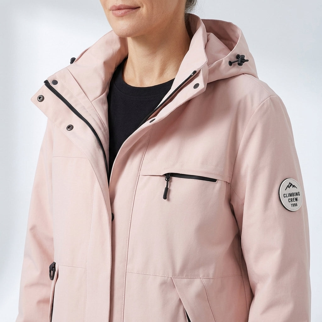 Ironpass Women's 3-in-1 All-Weather Waterproof Hiking Jacket