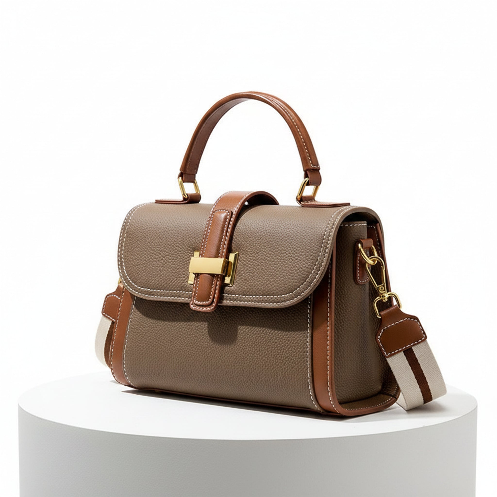 Élise Top-Layer Leather Crossbody Purse