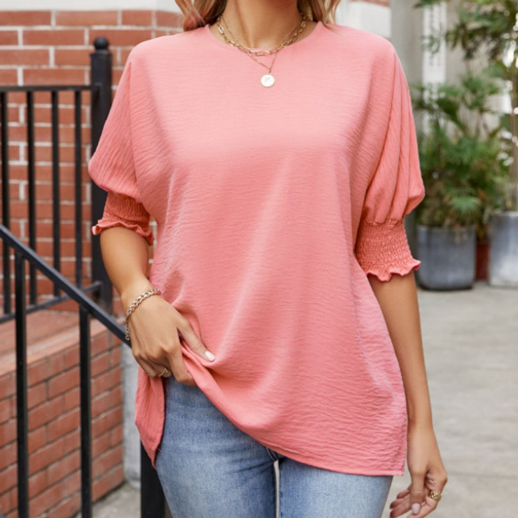 Léa Effortless Chic Round Neck Top