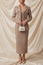 Léa Elegant Tweed Jacket & Dress Set