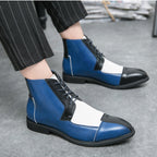 Stirling Patchwork High-Top Derby Boots