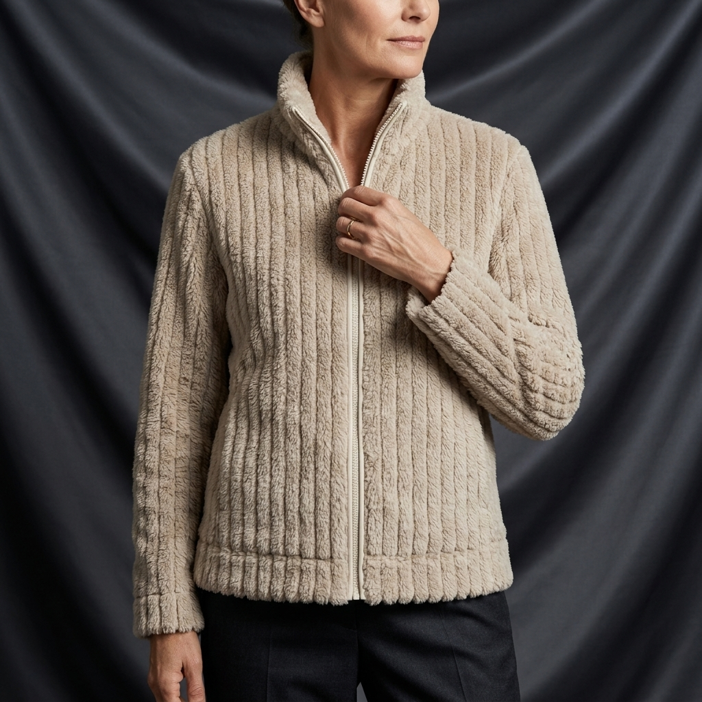 Léa Warm Microfleece Lapel Jacket