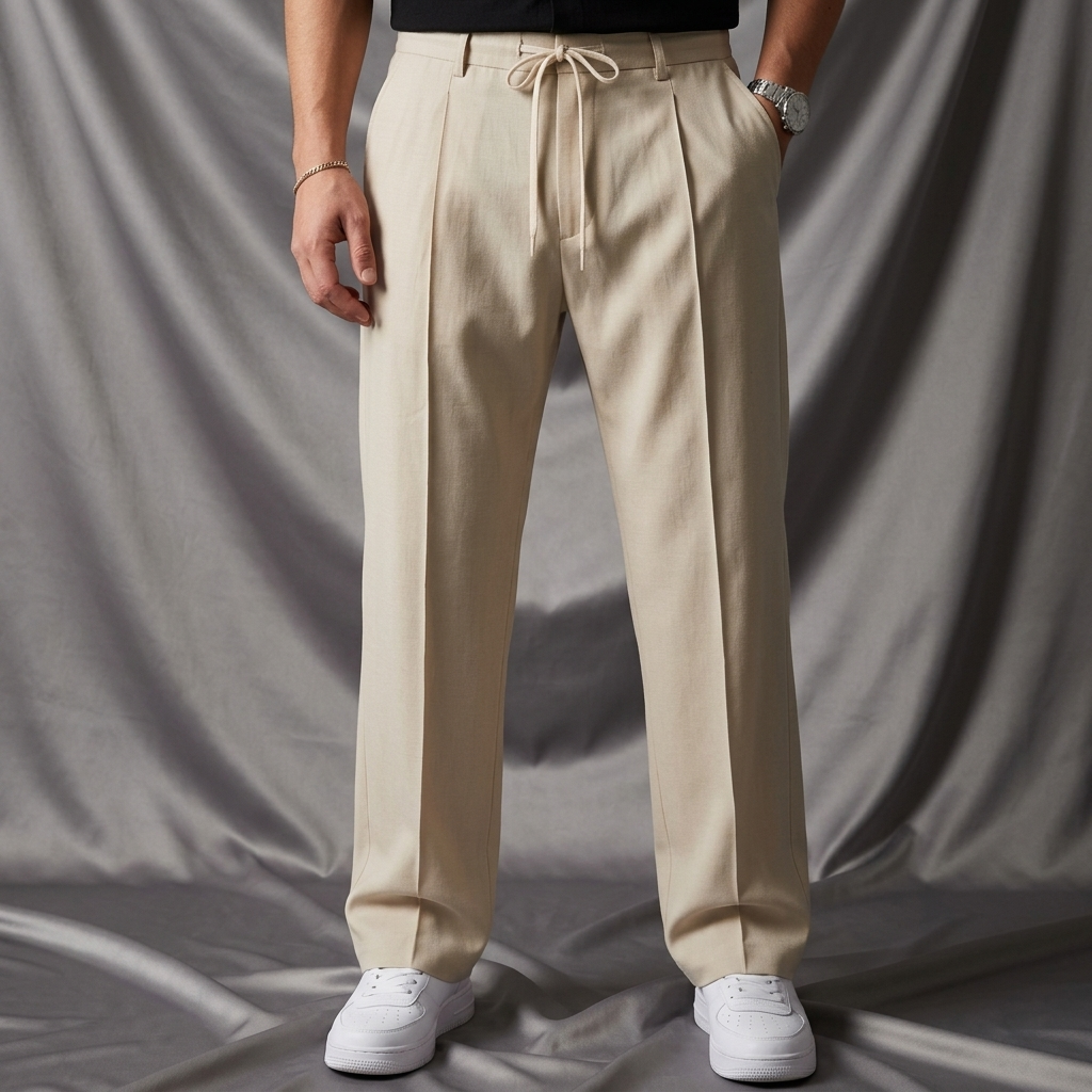 Clifford Relaxed Straight-Leg Formal Joggers
