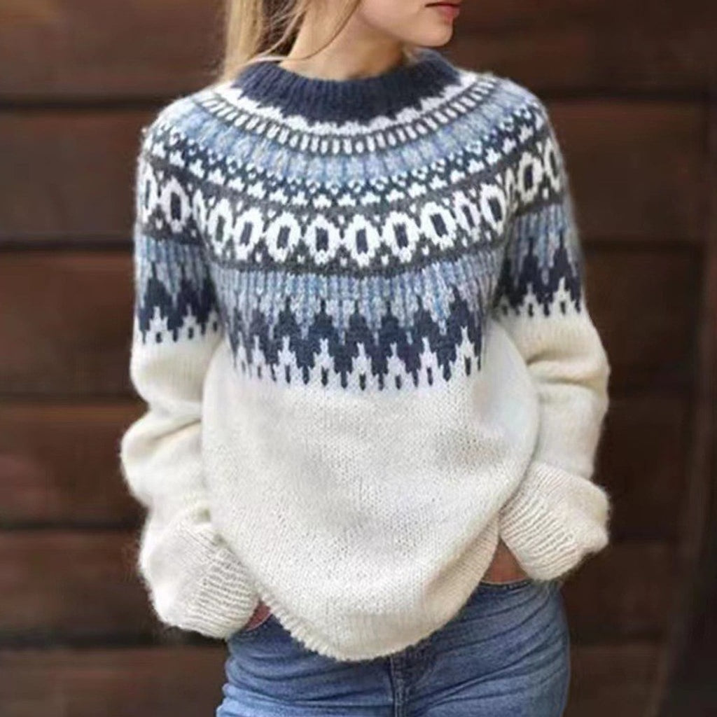 Léa Nordic Fair Isle Pullover Sweater