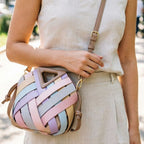 Élise Woven Vegan Leather Handbag