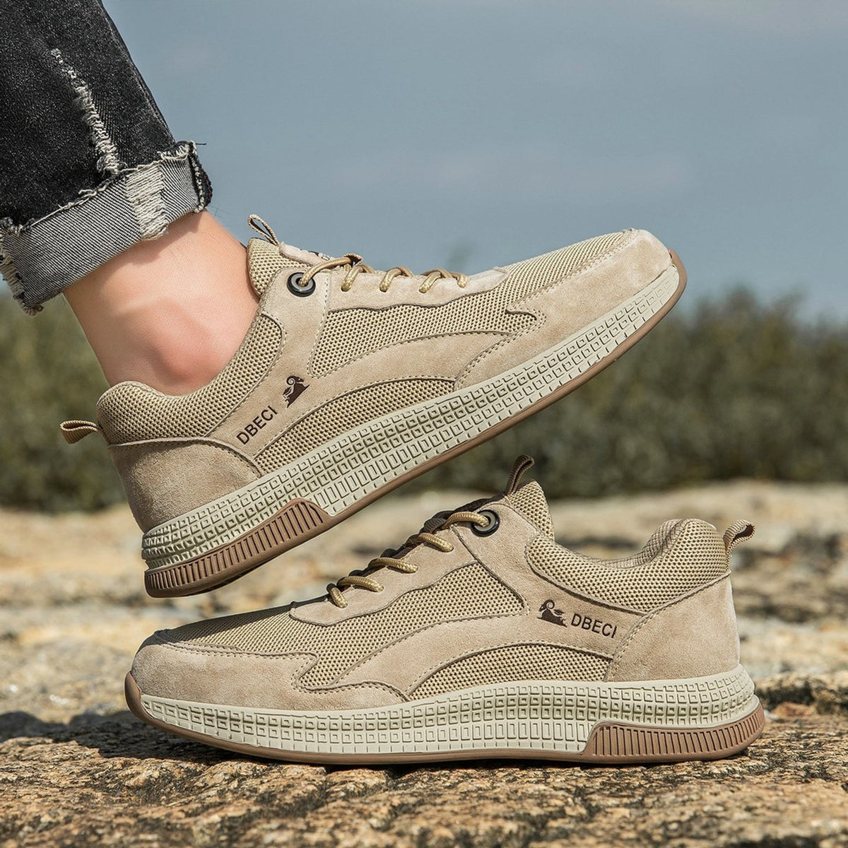 Stryde Mesh & Suede Casual Trainer