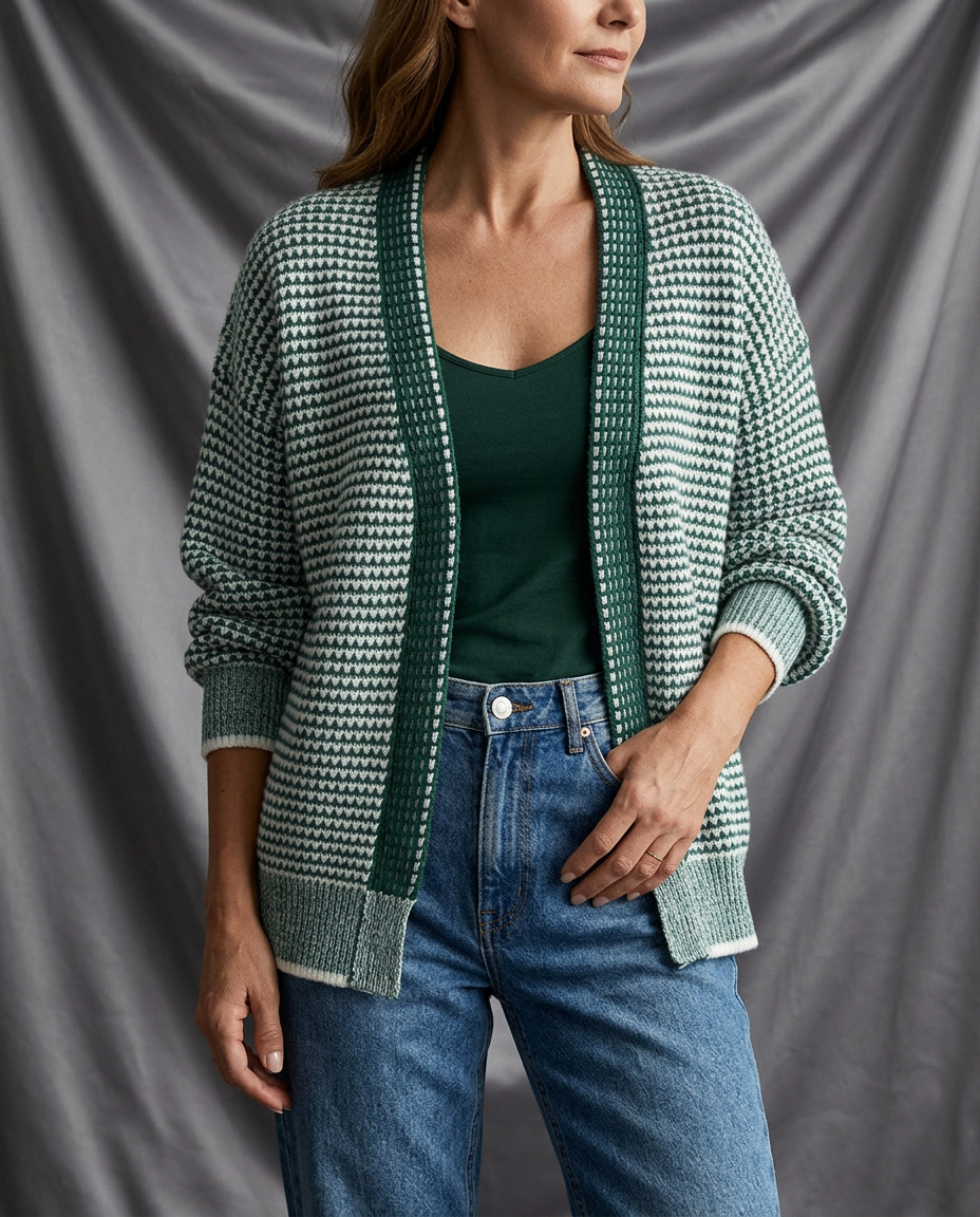 Léa Open Knit Japanese Weave Cardigan