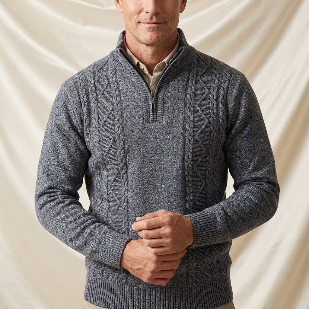Brooks Modern Twist Knit Half-Zip