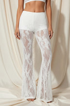 Léa Nightclub Lace Flared Pants