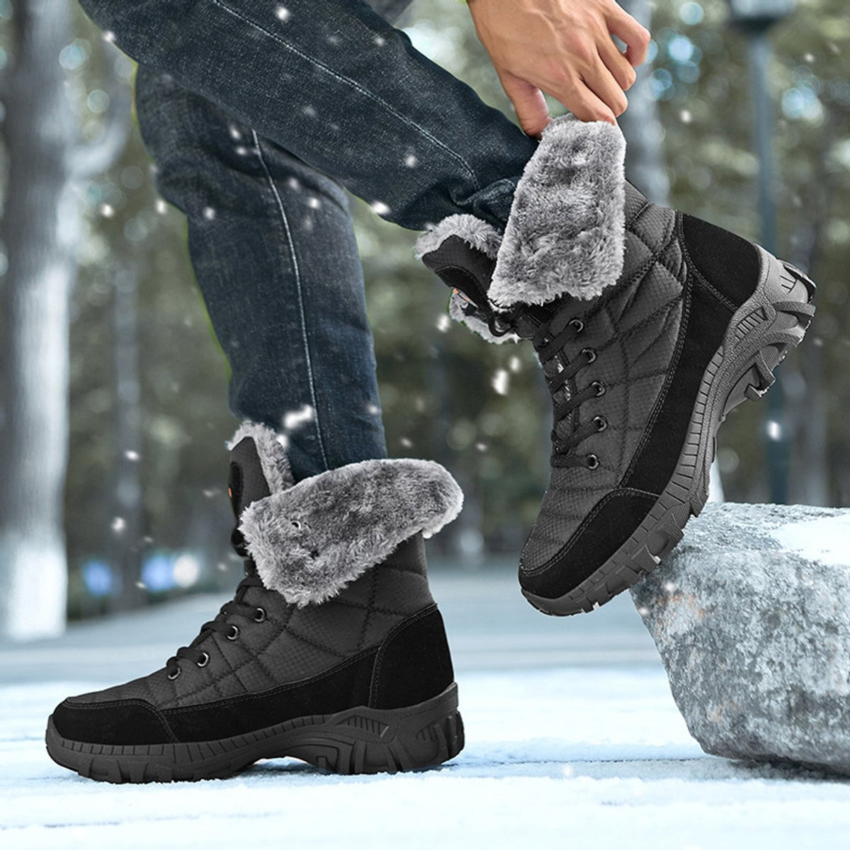 Ridge Glacier Mid-Calf Quilted Snow Boot