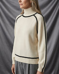 Léa Luxe Ribbed Turtleneck Pullover
