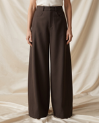 Luciel High-Waist Curved Palazzo Trousers