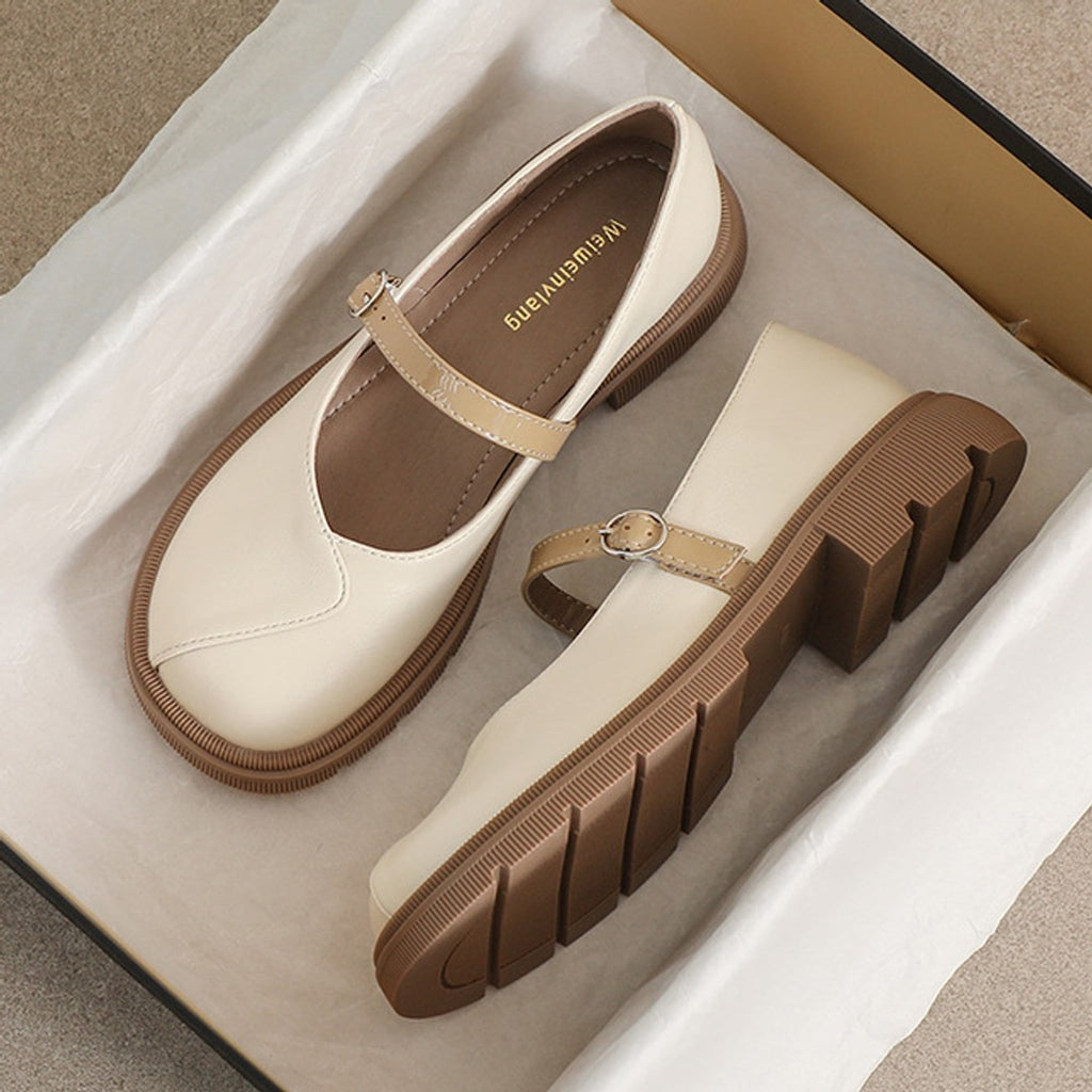 Élise Folded Mary Jane Ballet Flats