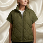 Léa Diamond Quilted Puffer Jacket