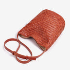 Élise Woven Vegan Leather Bucket Bag