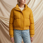 Penelope Cozy Insulated Cropped Winter Puffer